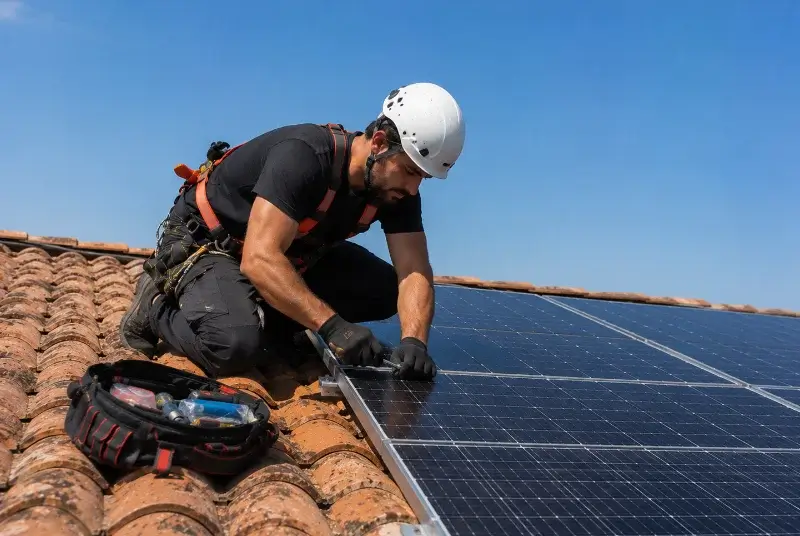 Maintenance et monitoring de panneaux solaires à Feillens