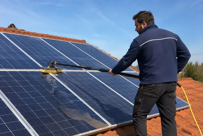 Nettoyage et entretien de panneaux solaires à Feillens
